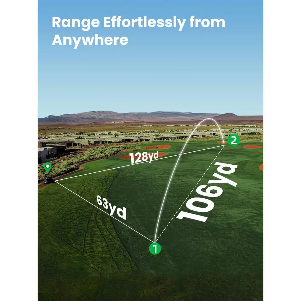 IONME2 Golf Rangefinder, OLED Display Golf Range Finder with Slope, 500 Yards, Pin Seeking, Magnetic, Compact Design