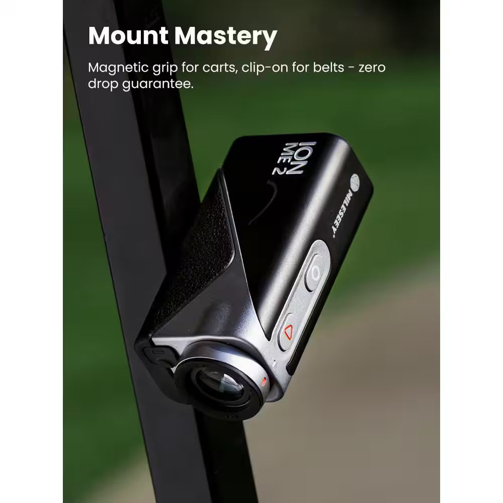 IONME2 Golf Rangefinder, OLED Display Golf Range Finder with Slope, 500 Yards, Pin Seeking, Magnetic, Compact Design